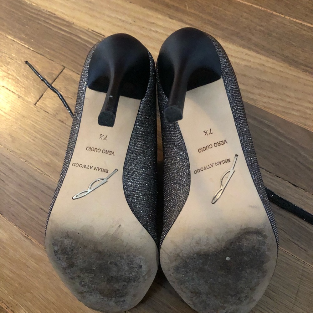 💖Brian Atwood ankle strap peep toe booties - Picture 5 of 8
